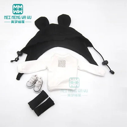 Blythe Doll Accessories Set – Fashion Sweatshirt, Shoe Covers & Sneakers for Blythe & Azone Dolls, Christmas Gift