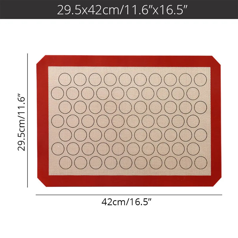 Silicone Macaron Baking Mat - Nonstick, Professional Grade for Pastry, Cookie, and Macaroon Making