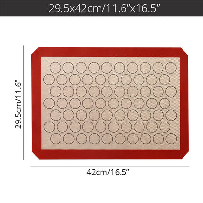 Silicone Macaron Baking Mat - Nonstick, Professional Grade for Pastry, Cookie, and Macaroon Making