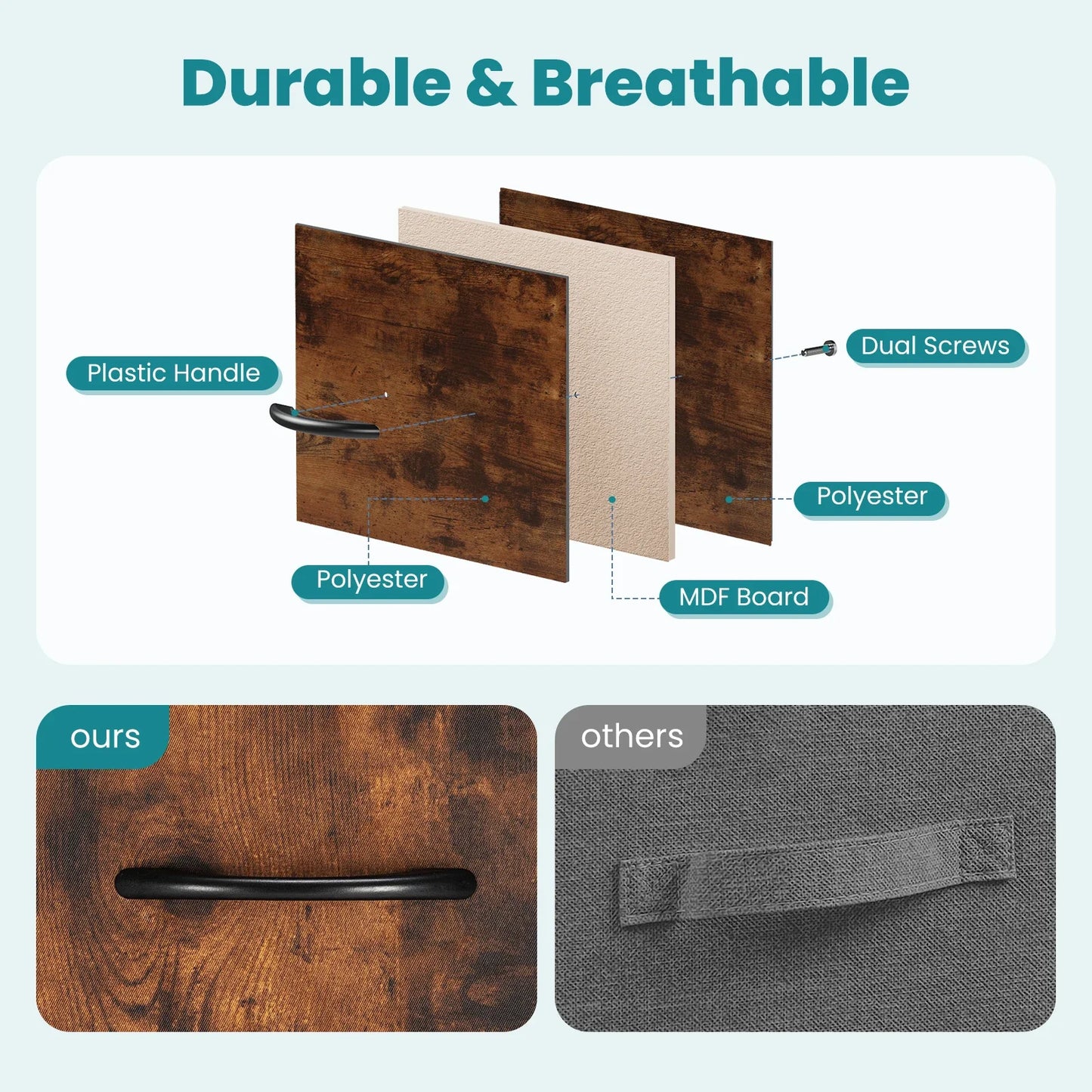 Bedroom Dresser with 7 Fabric Drawers – Organizer Storage Closet & Clothes Display Cabinet for Living Room
