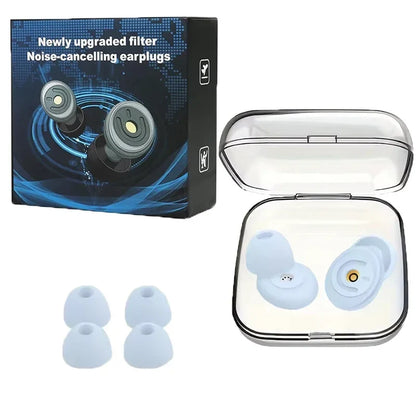 Reusable Silicone Ear Plugs - Noise Reduction, Swimming & Sleeping Ear Protection Set
