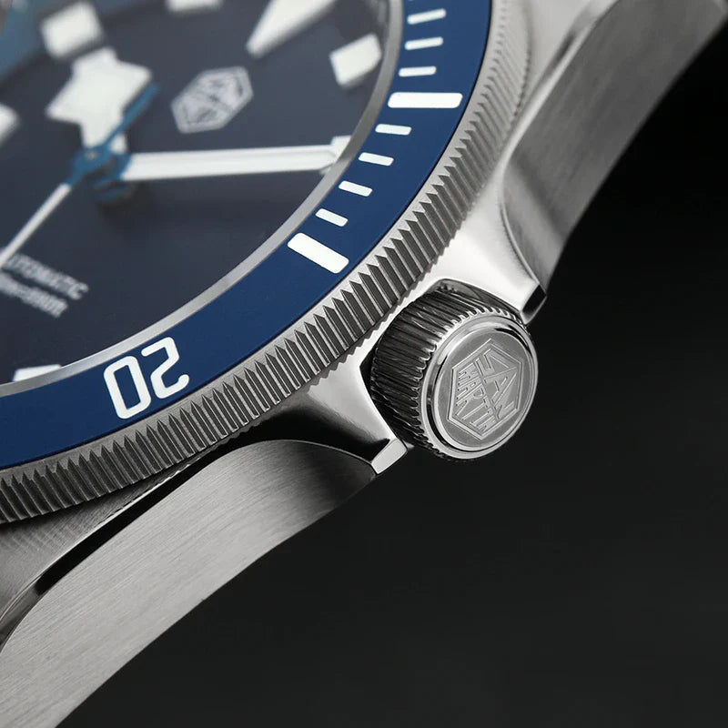 San Martin SN0121T Titanium Diving Watch – NH35 Automatic, Grade 2 Titanium, 120-Click Bezel, 300M Waterproof Wristwatch