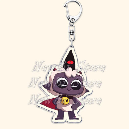 Funny Dark Video Game Sheep Keychain – Cute Lamb & Goat Bag Accessory Gamer Gift
