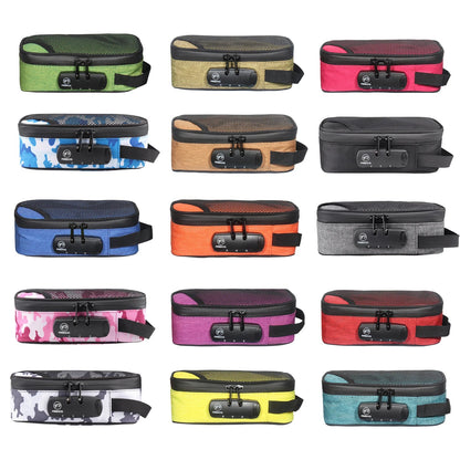 FIREDOG Odor Smell Proof Smoking Pipe Bag: Combination Lock Jar Bottle Case - Tobacco Accessories