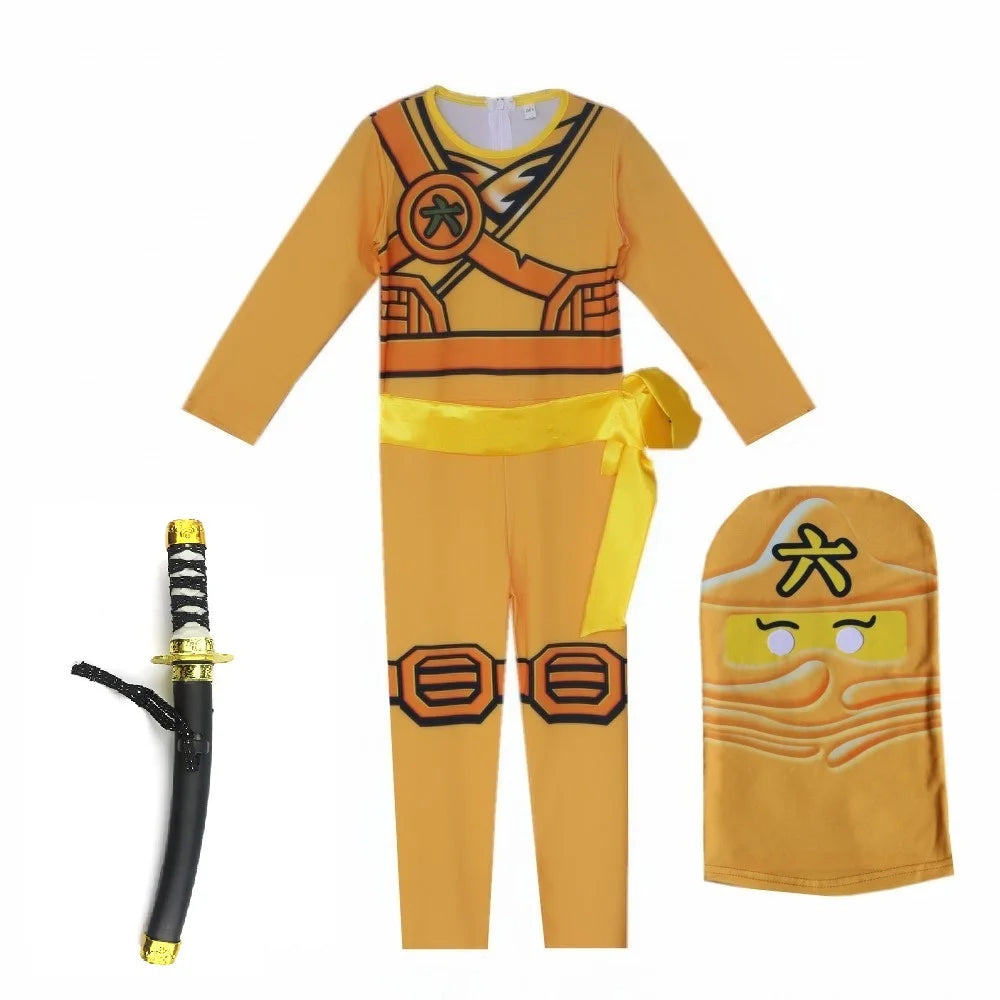 NINJA Cosplay Advanced Role Playing Costume Jumpsuit Set – Halloween & Christmas Party Ninja Superhero Outfit