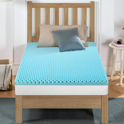 2", 3", 4" Full Memory Foam Mattress Topper - Gel-Infused Comfort Pad for Full/Double Bed, Soft Foam Mattress