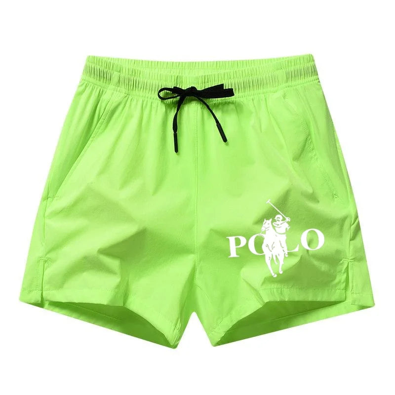 Men's Quick-Dry Ice Silk Shorts - Slim Fit Breathable Running & Beach Shorts