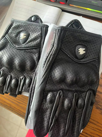 3XL Goatskin Leather Motorcycle Gloves – Men & Women Moto Gloves for Electric Bikes