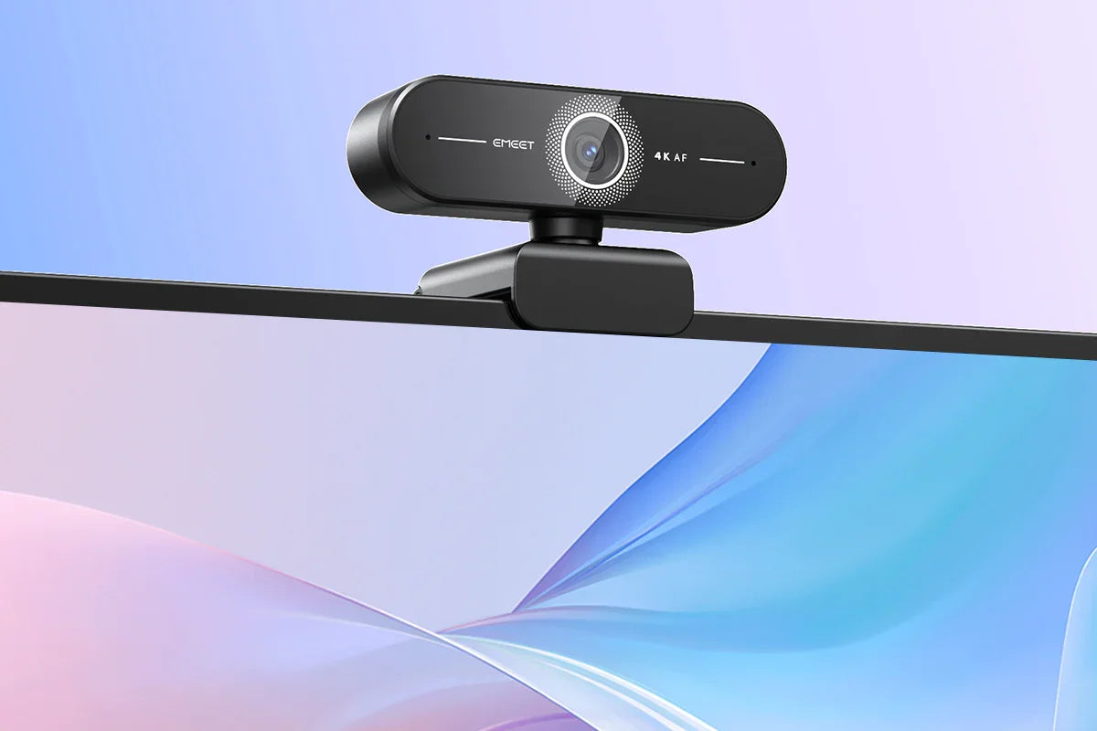 EMEET C60E Webcam | 4K/2K/1440P/1080P USB Autofocus Camera for Video Calls & Conferences