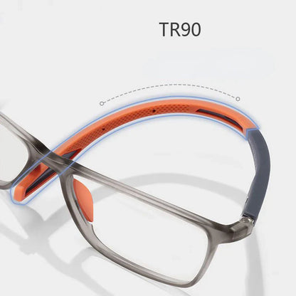 Ultralight TR90 Anti-Blue Light Reading Glasses - Sport Presbyopia Eyeglasses for Women & Men, Far Sight Optical Eyewear up to +4.0 Diopters