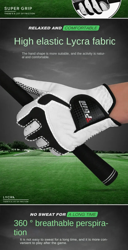 PGM Professional Golf Gloves – Breathable Microfiber, Non-Slip, Perfect for Club Swing & Putting Training