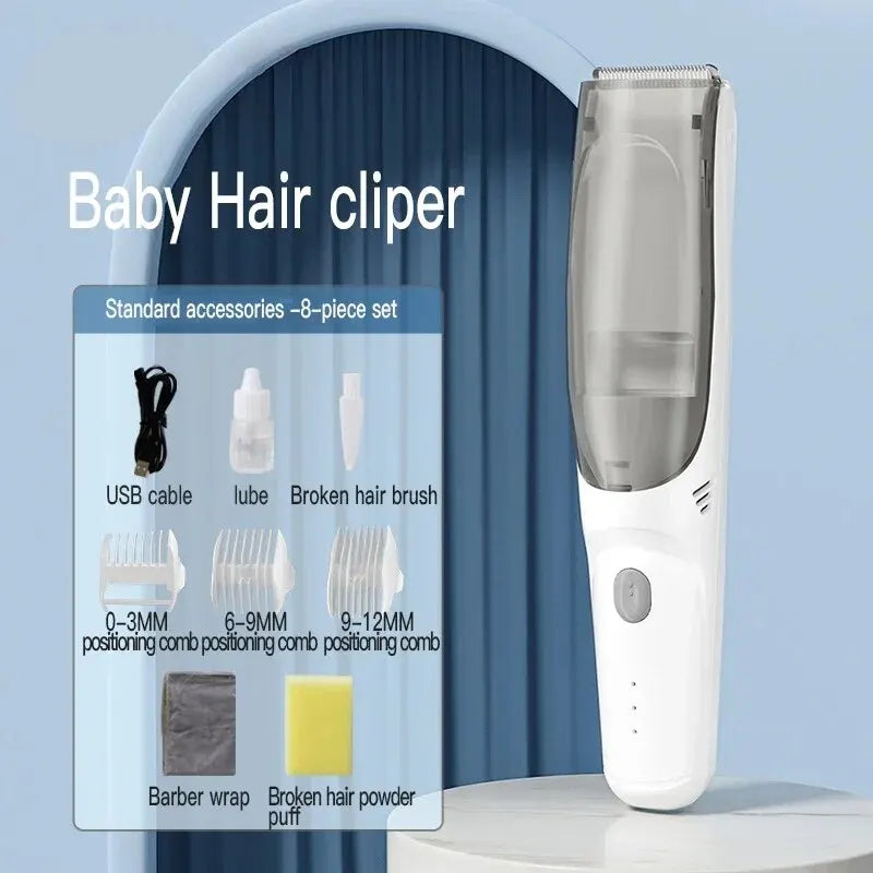 Baby Electric Hair Clipper - Hair-Absorbing Razor for Children and Adults - Waterproof Household Electric Clipper