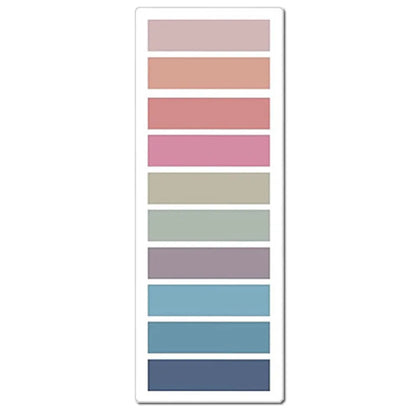 2400S Transparent Colorful Index Memo Pads - Creative Self-Adhesive Sticky Notes, Office & School Stationery