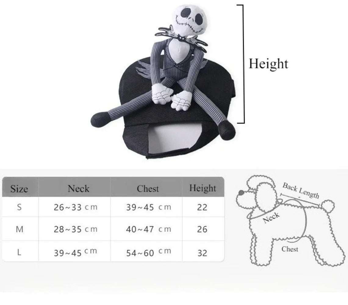 Halloween Horse Riding Pet Costume - Creative Dog & Cat Party Cosplay Accessory