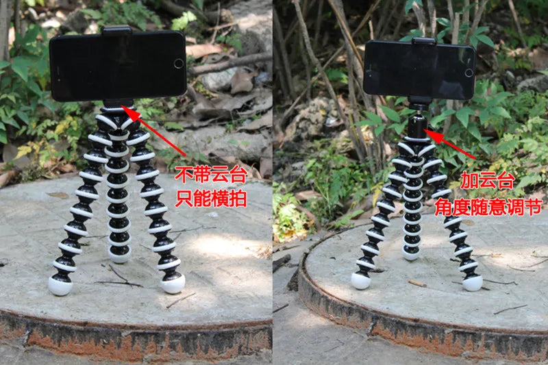 Octopus Flexible Tripod Stand for Smartphone & DSLR Camera – Foldable Desktop Tripod in 4 Sizes