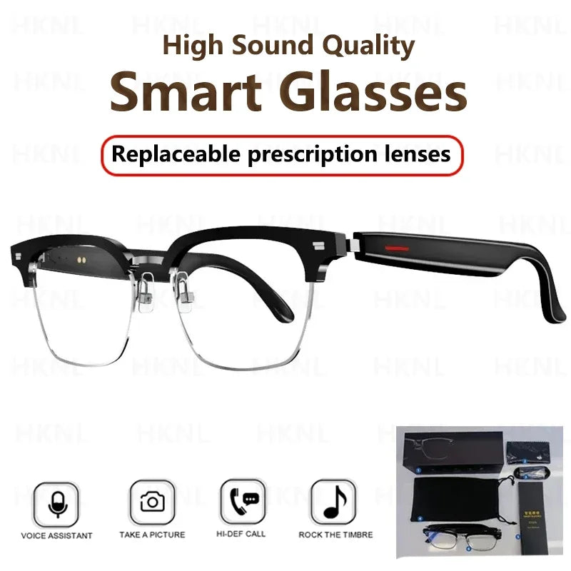 Hiwego Smart Music Sunglasses with Bluetooth Earphones – Wireless HIFI Headset for Driving & Hands-Free Calls