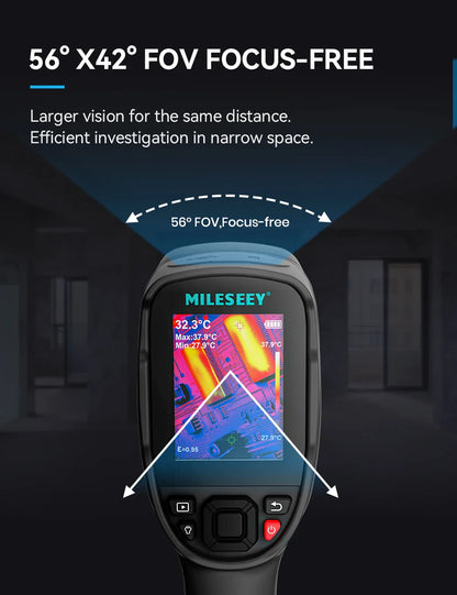 EMILESEEY TR256E/B Thermal Imager Camera 256x192 - Infrared Temperature Meter for PCB and Pipeline Repair Detection