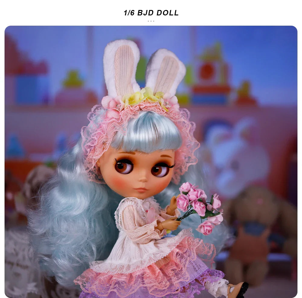 ICY DBS Blyth 1/6 Joint Doll – 30cm Tan Skin Matte Face BJD Girl Doll Toy Gift