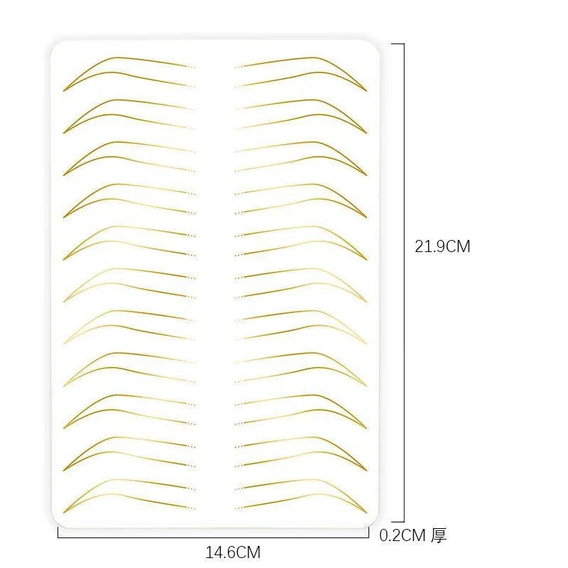 Microblading Practice Skin for Eyebrows & Lips – 2-Sided Thick Permanent Makeup Training for Beginners (No Ink Required)