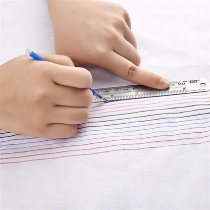 10Pcs Heat Erasable Fabric Marker Pens — Temperature Disappearing Pens for DIY Sewing, Craft & Fabric Marking