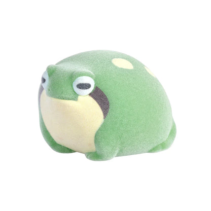 Yell World Capsule Toy – Kinako Mabushi Warabimochi Kawaii Pet Flocked Soft Squeeze Frog Figures