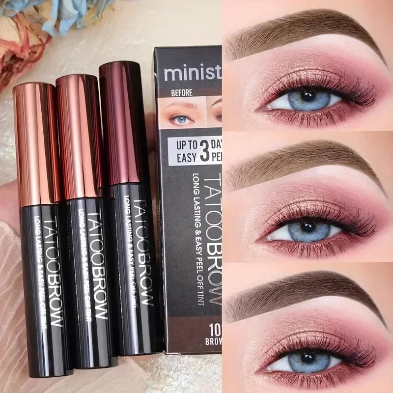 Tattoo Peel Off Eyebrow Gel Tint – Semi-Permanent, Waterproof, Transfer-Proof for Fuller, Defined Brows