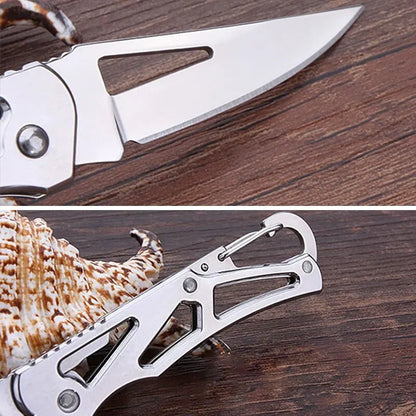 Folding Fruit Knife – Stainless Steel Outdoor Pocket Knife with Non-Slip Handle, Ideal for Kitchen Accessories