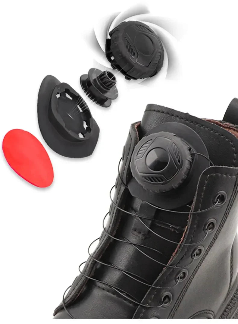 Round No-Tie Shoe Laces – Large Swivel Buckle Automatic Laces for Sneakers & Boots, Unisex Shoe Accessories