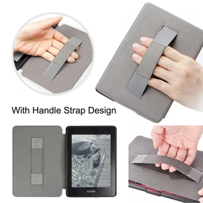 Kindle 10th Gen 6" Leather Case – Hand Strap & Screen Protector Cover with Wake/Sleep Function (2019, J9G29R)