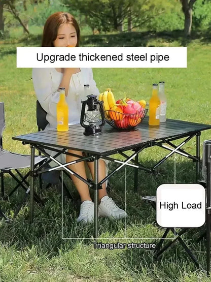 Outdoor Picnic Table with Carrying Bag – Lightweight Portable Folding Desk for Camping & Self-Driving Trips