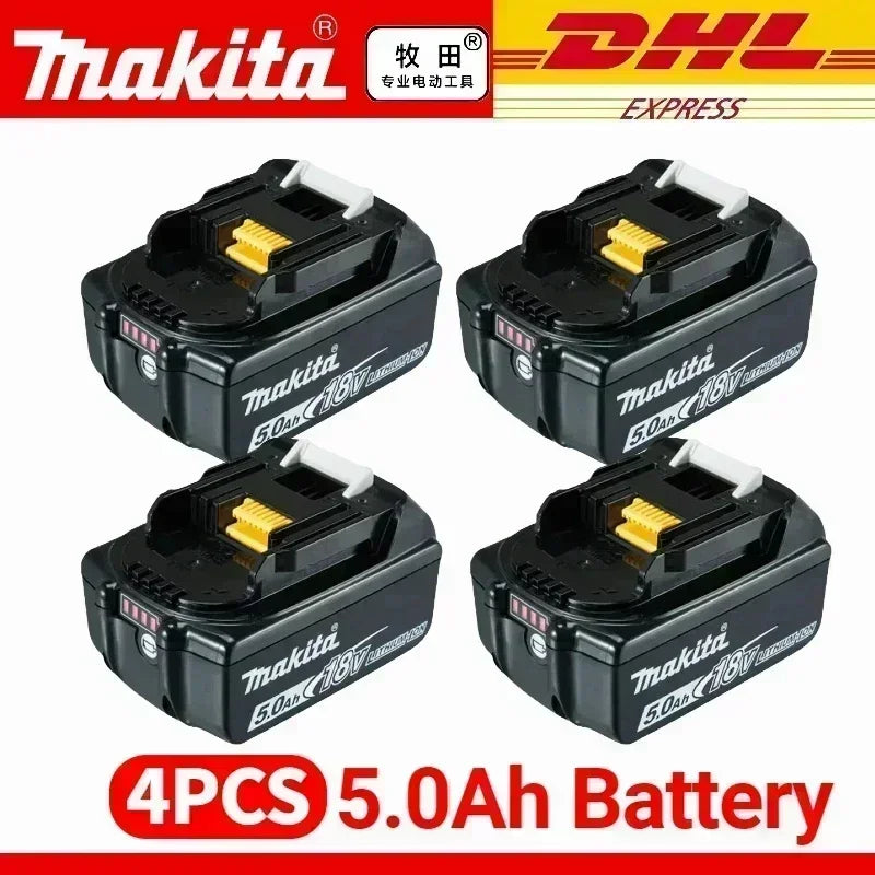 100% Original Makita 18V Lithium Battery – 6Ah/5Ah/3Ah Compatible with DTW700, DDF487, DTD173, DGA404, HR140D, DJV182 Tools