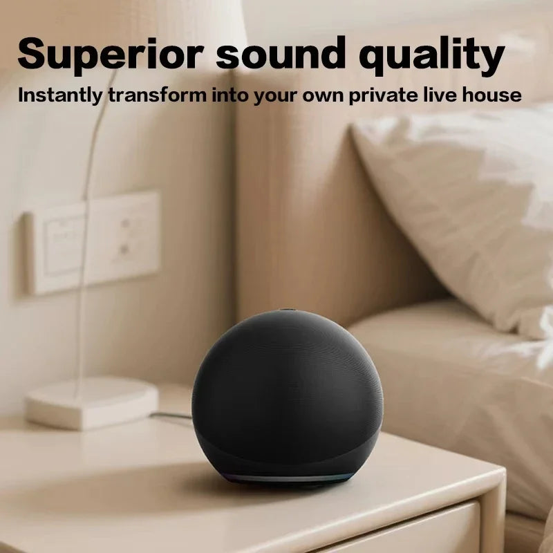 Alaxe Mini Bluetooth Speaker – Wireless Outdoor RGB Spherical Subwoofer for Home & Travel