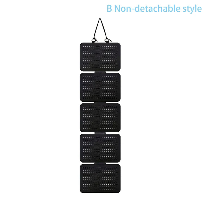 Foldable Felt Jewelry Organizer – 5-Tier Wall Hanging Earring & Pendant Display with Storage for Necklaces and Bracelets
