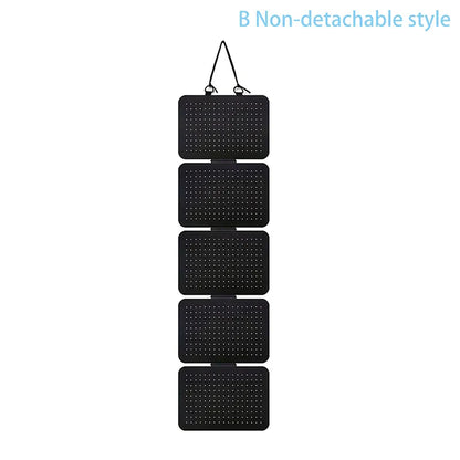 Foldable Felt Jewelry Organizer – 5-Tier Wall Hanging Earring & Pendant Display with Storage for Necklaces and Bracelets
