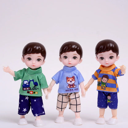 One Piece 6-Inch Baby Dolls – Boy Model with 13 Movable Joints & Painted Eyes, Birthday Gift Toy for Children Girls