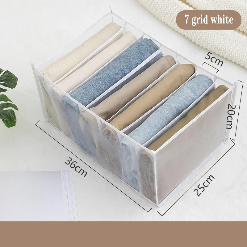 Organizer Storage Boxes for Panties & Socks – Wardrobe Divider for Pants, Underwear, Bras, Jeans & Clothes