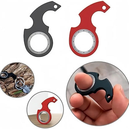 Karambit Spinner Keychain – High-Quality Metal Claw Knife Fidget Spinner with Textured Grip