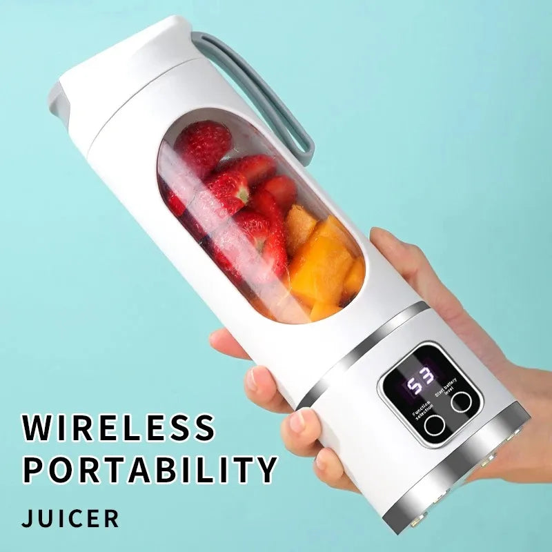 2025 Mini Electric Ice Crusher & Juicer – Household 450ML Juicer with Powerful Motor and Digital Display
