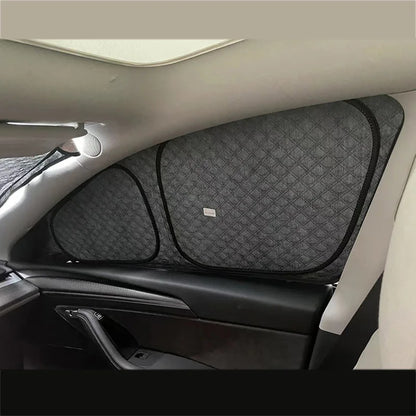 Tesla Side Window Sunshade - Custom Fit Privacy UV Protection Cover for Model 3, Y, S & X, Outdoor Camping & Travel Accessory