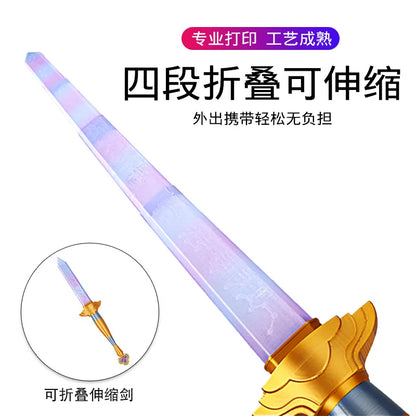 Rumi Demon Hunter Cosplay Long Sword Prop – K-Pop Cartoon Roleplay Costume Accessory