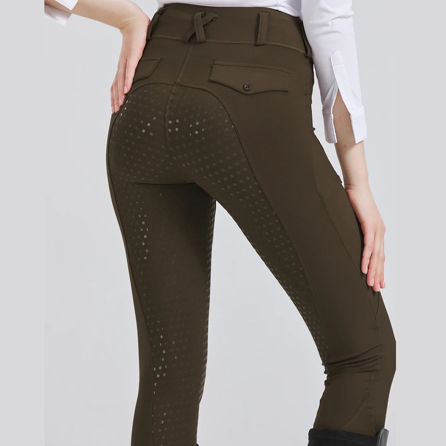 Women's Equestrian Riding Pants - Silicone Grip Quick-Dry Stretch Sports Trousers