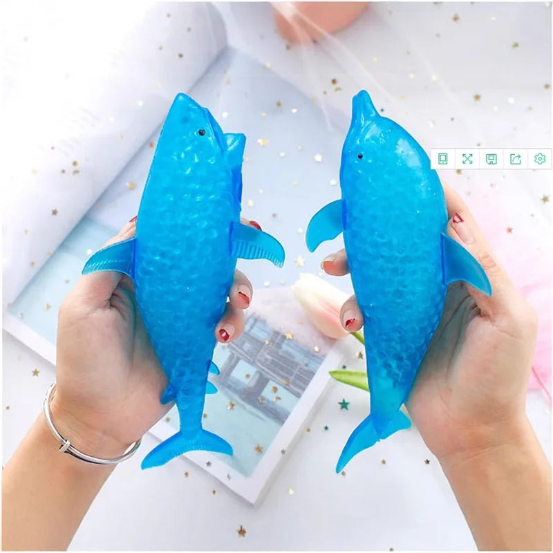 Squishy Shark & Dolphin Stress Balls – Sea Animal Squeeze Toy for Kids & Adults