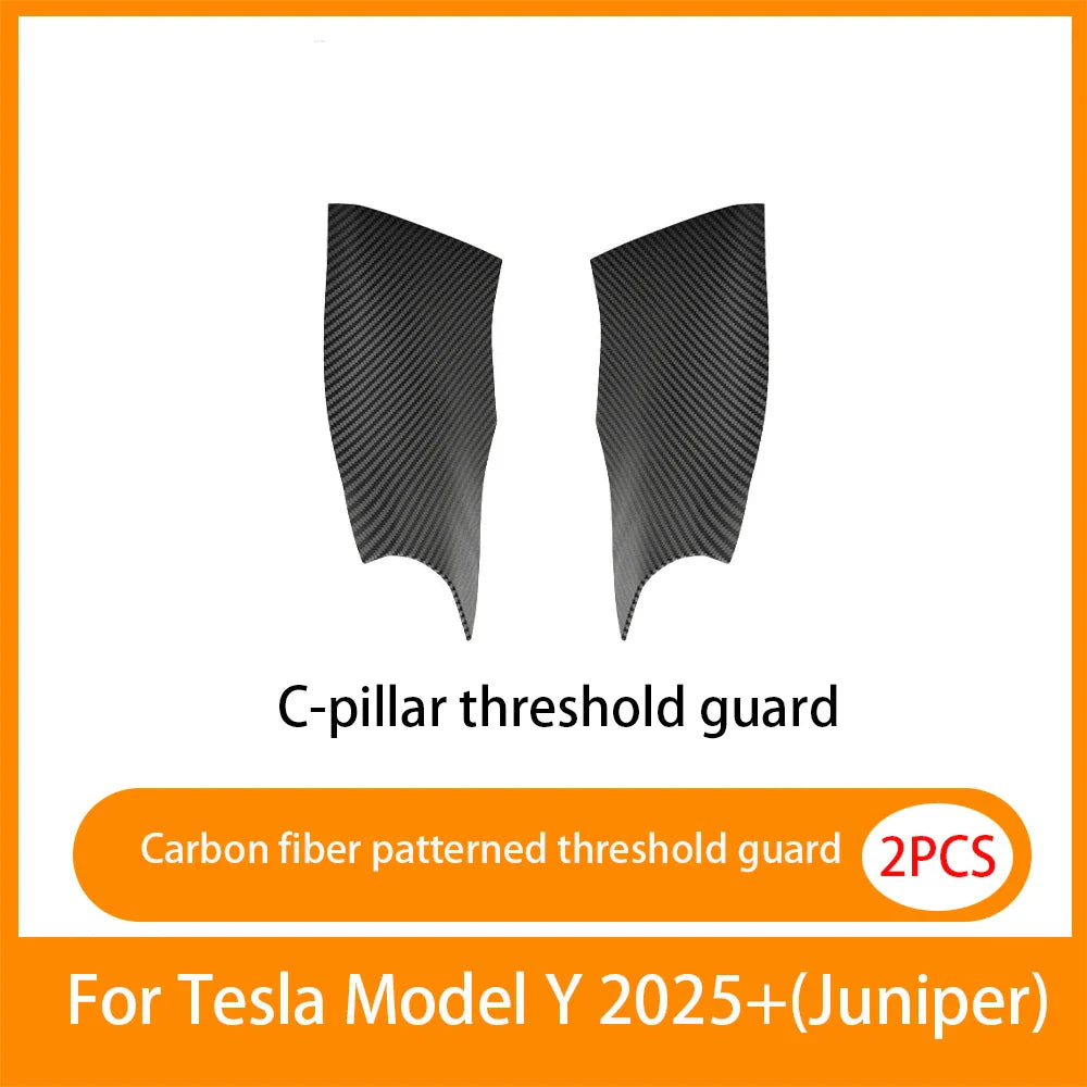 Tesla Model Y Juniper 2025+ Door Threshold Strips – ABS Anti-Scratch & Dirt-Resistant Interior Accessories for Front & Rear Doors