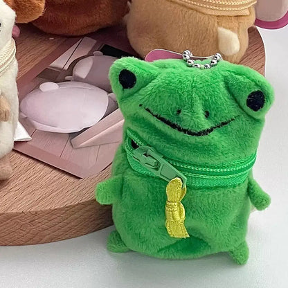 Kawaii Mini Coin Purse - Cute Rabbit & Bear Earphone Storage Keychain Bag Charm