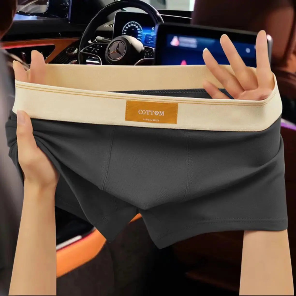 4PCS Men’s Cotton Boxer Shorts Set – Breathable Comfortable Underwear for Sports & Everyday Wear (L–7XL)