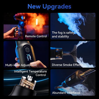 TELESIN Portable Smoke Machine – Remote-Controlled Fogger for Photography, Video Shoot Smoke Effect