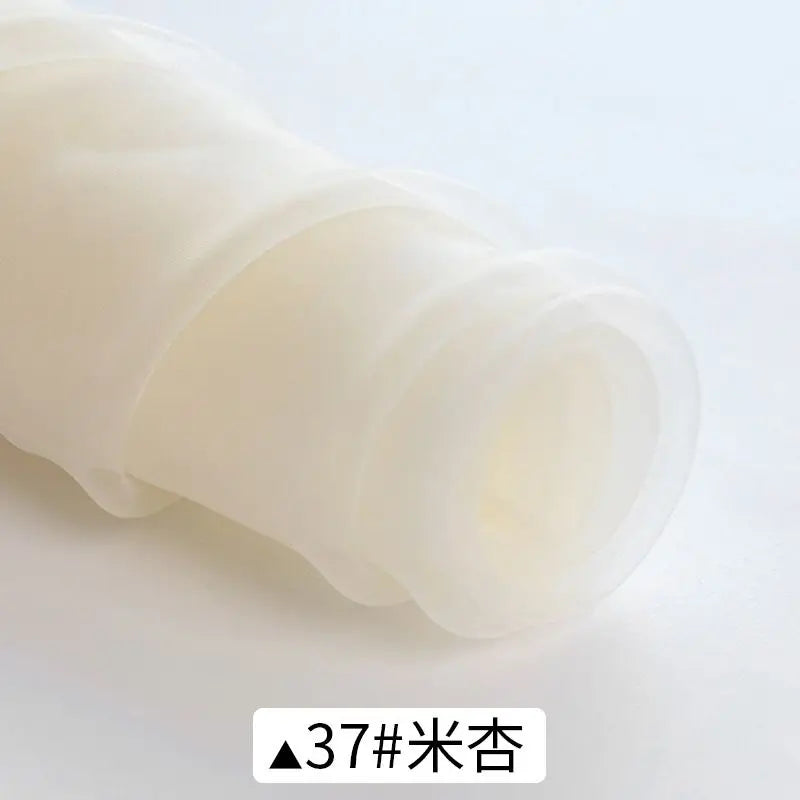 Sheer Organza Fabric Roll - Wedding Party Decoration Material for Romantic Events & Birthday Decor