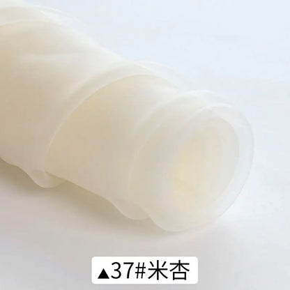 Sheer Organza Fabric Roll - Wedding Party Decoration Material for Romantic Events & Birthday Decor