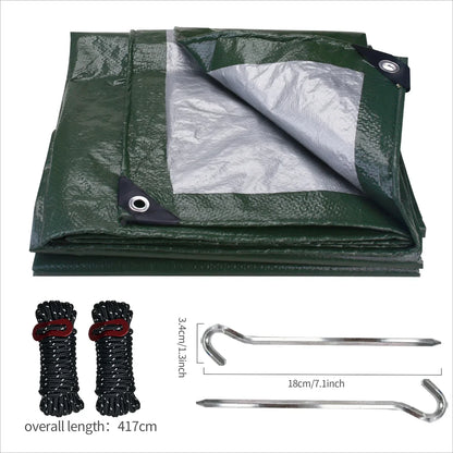 Heavy Duty Waterproof Large Tarpaulin 5x4m / 3x2m – Reinforced Outdoor Rain Cover Multipurpose Tarp for Garden, Backyard, Awning & Canopy Protection