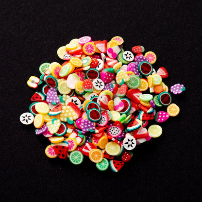 1000PCS Polymer Clay Fruit Slices – Resin DIY Craft Supplies for Jewelry, Epoxy, Silicone Mold & Cellphone Decoration